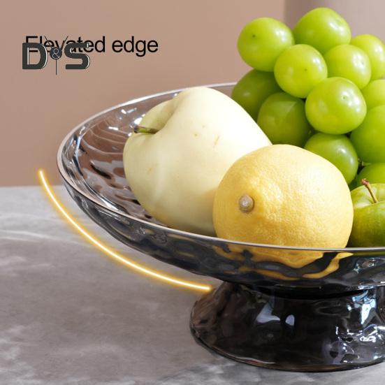 Прозрачная тарелка для фруктов, сливной поддон со съемным дренажным основанием, большая вместительная кастрюля для конфет, сливное блюдо для овощей, кухонные аксессуары