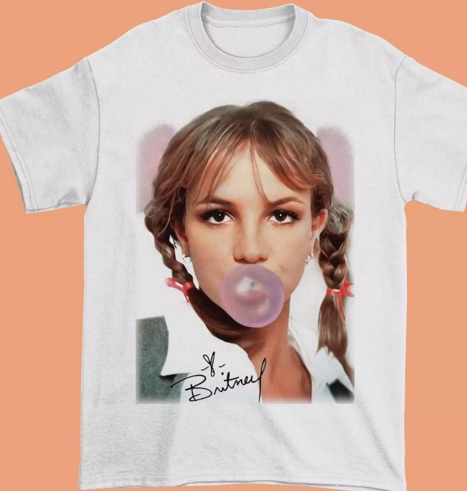 Винтажная белая хлопковая футболка Britney Spears Унисекс Концертная от S до 5XL SG503 Унисекс Футболка