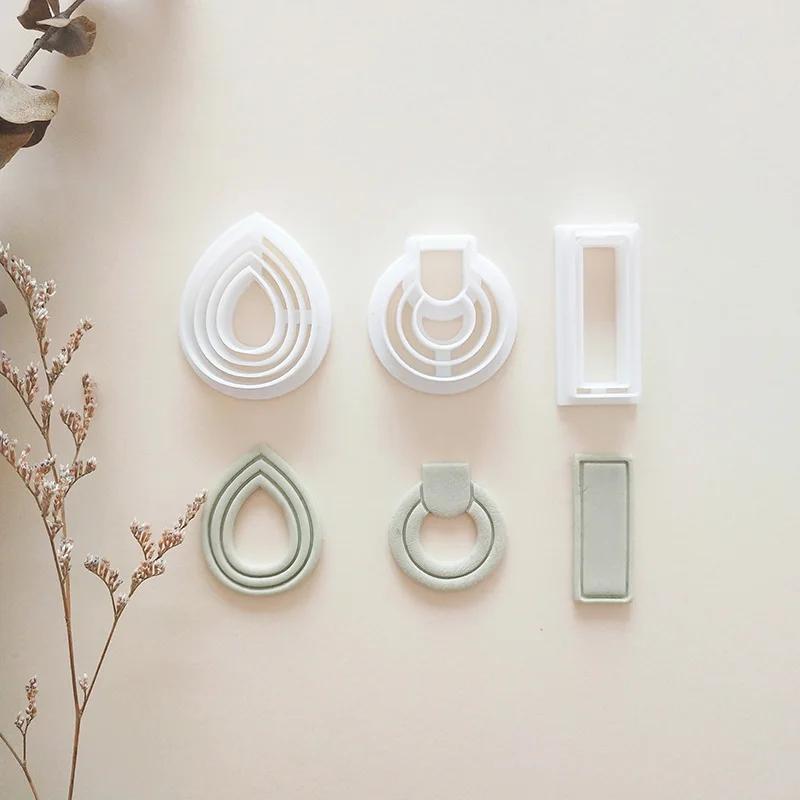 Мягкие керамические серьги, форма для резки, сердце Rainvow, неправильная геометрическая форма, форма для резки Caly, инструмент для самостоятельного изготовления ювелирных изделий, кулонов, гончарных изделий