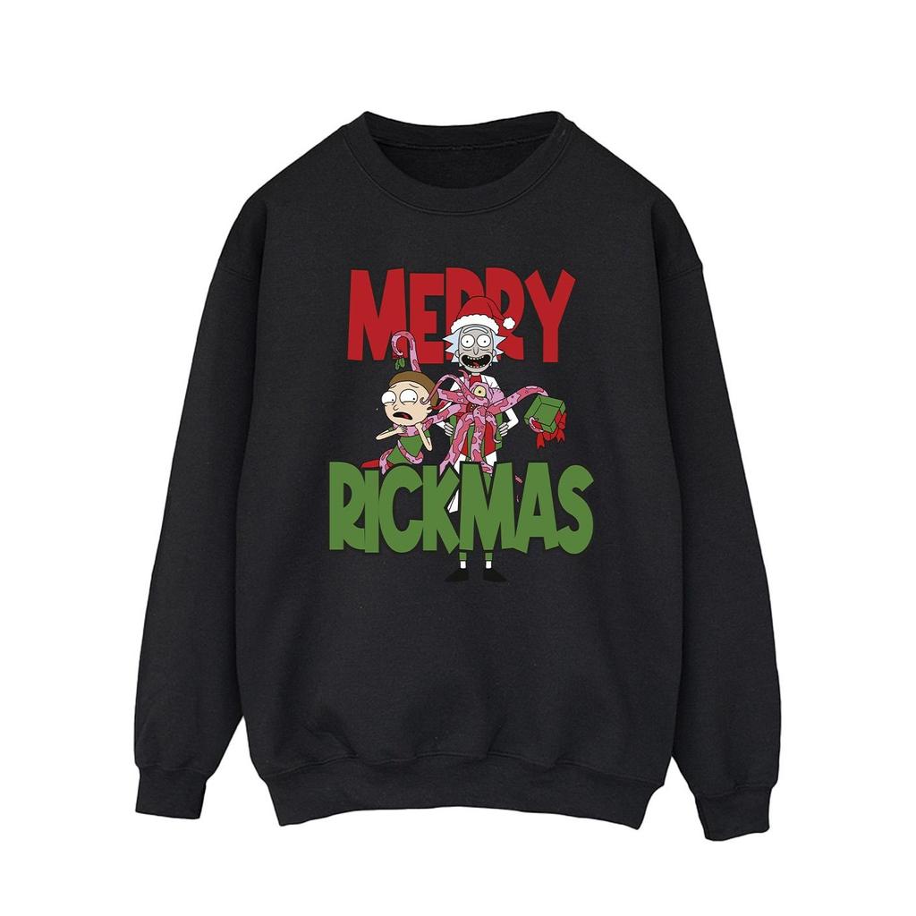 Rick And Morty Mens Merry Rickmas Sweatshirt