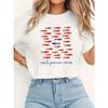 Women's "Create Your Own Waves" Graphic T-Shirt Red Fish Blue Letter Print Casual Crew Neck Top Short Sleeve Summer Clothing