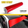 1Pcs Front Car Windshield Sun Visor Vinyl Decal Strip Film Banner Blank Sticker 60*8inch White Black Red Matte Black Accessories