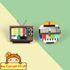 Television Repairs Sign Enamel Pin Meme Old TV Test Brooches  Jewelry Clothes Collar Badge Lapel Pins for Friends Drop Shipping