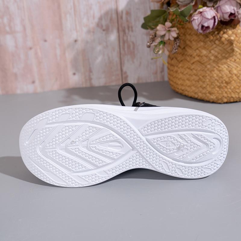 Модные черные трикотажные повседневные кроссовки женские сетчатые дышащие кроссовки на шнуровке женские легкие удобные спортивные туфли на платформе женские