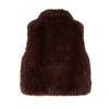 Fashion Trend Elegant Versatile Multi-color Casual Street Faux Fur Vest Women