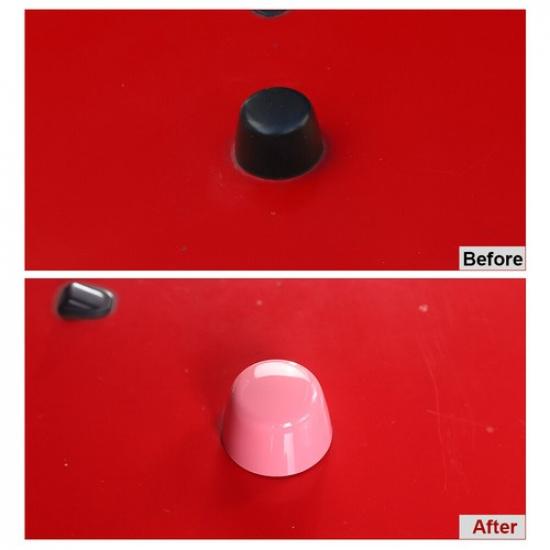 Car Engine Hood Rubber Head Cap Trim Cover For Jeep Wrangler JK 2007-2017 Pink