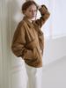 Musee Finale Suede Bomber Jacket_Mocha Mousse