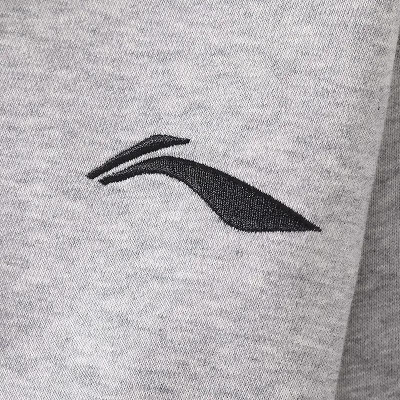 Li-Ning Минималистичный модный дизайн Удобный свободный универсальный кардиган-толстовка с капюшоном Повседневный спортивный костюм AWDVP47-1AKLUC0C-1