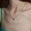 MIDNIGHT MOMENT bumpy love pierce necklace - silver