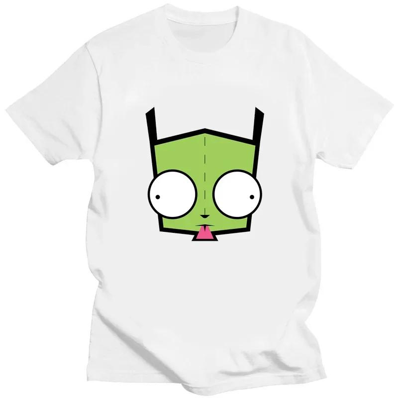 Kawaii Invader Zim Graphic TShirt Happy Hug Ready Zim Image Cute Cartoon T ShirtUnisex Retro T Shirt Oversized T Shirt
