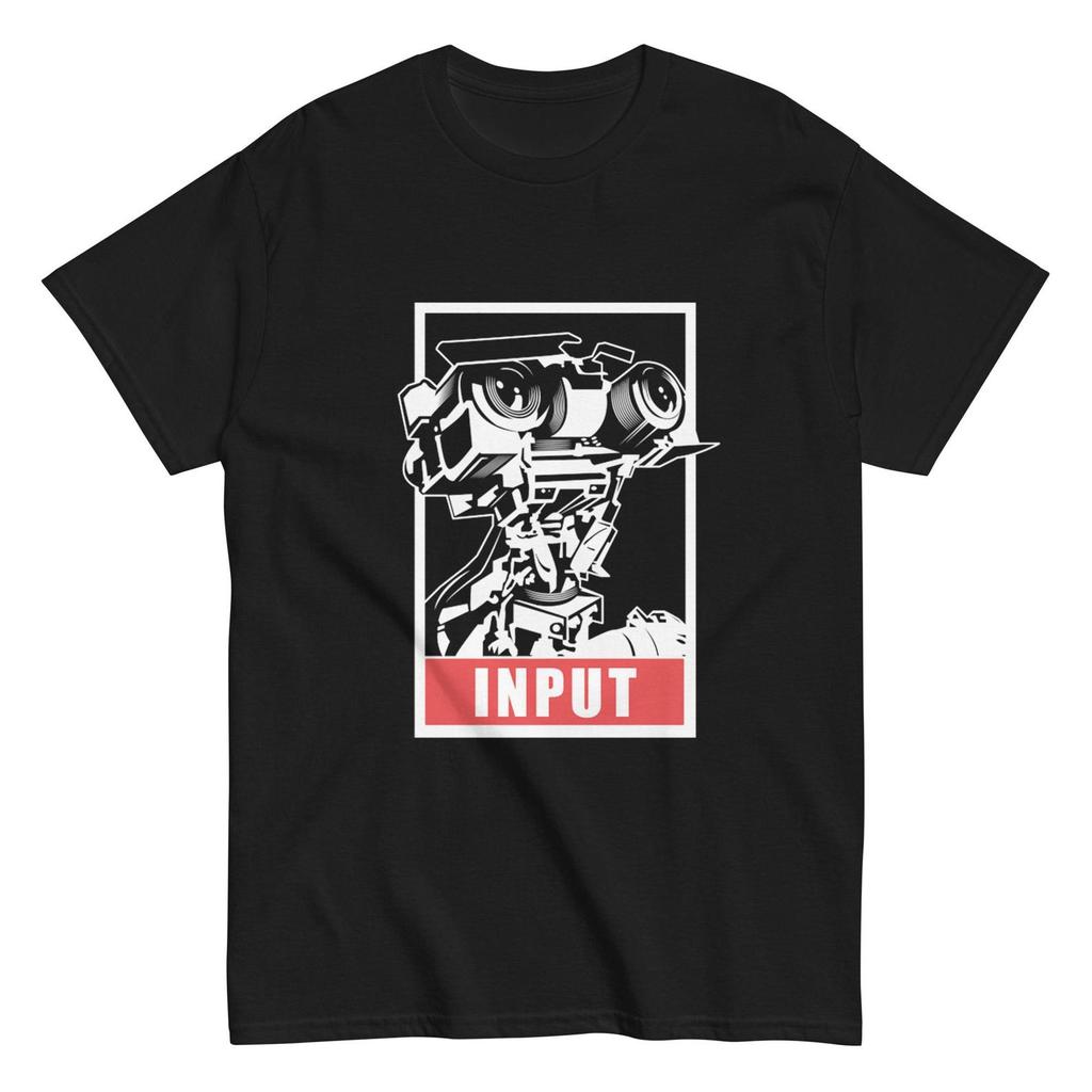 Johnny 5 INPUT Retro Sci-Fi Robot T-Shirt and kids T-Shirt, Short Circuit 80s Movie Tee S-5XL