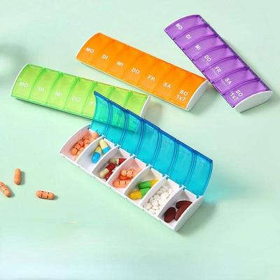 Мини Портативный Органайзер для Таблеток Контейнер для Хранения Таблеток Дорожный Влагозащищенный Держатель для Витаминов Ежедневный