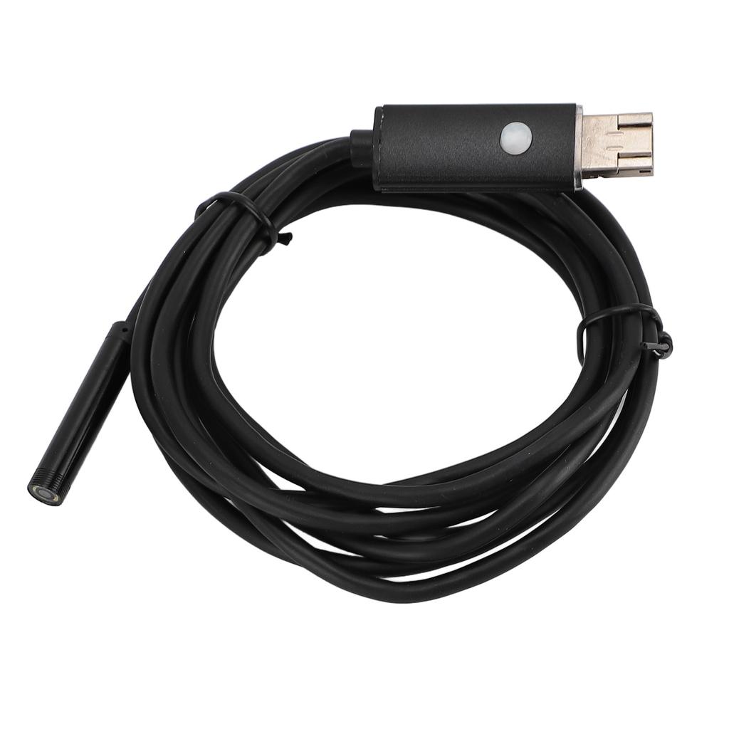 Эндоскопическая камера с 6 регулируемыми светодиодными лампами, полужестким кабелем, вращающимся на 360°, водонепроницаемостью IP67 U