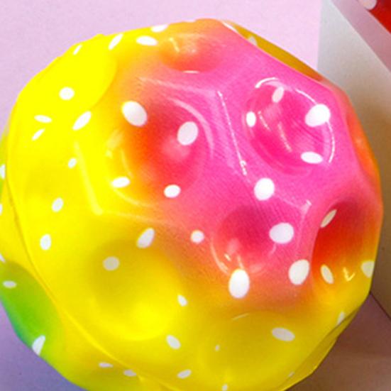Moon Space Bouncy Balls for Kids Unique Sound Effects Jumping Ball LED Light-Up