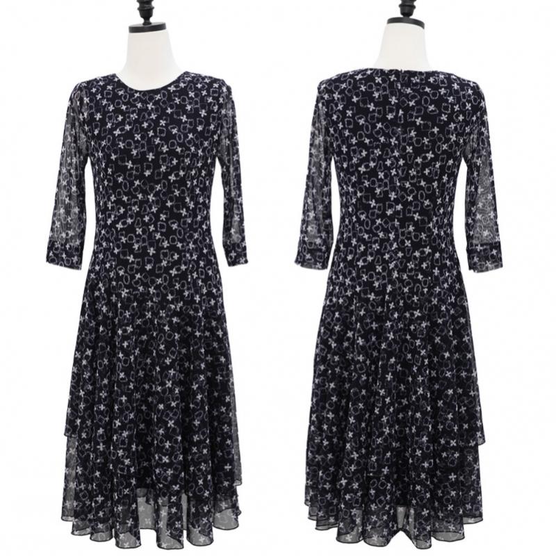 Shiz Madam Women Lace Stretch Flare One Piece Dress N2753