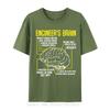 Engineer Is Brain Funny Engineering Games Process T-Shirts Birthday Tops Cotton T Shirt Oversized Unisex Tshirt Men's Clothing