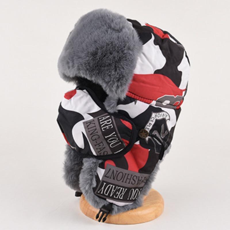 Кепка Thunderbolt для мужчин, зимняя камуфляжная хлопковая кепка, детская утепленная защитная кепка от холода для защиты ушей от холода для езды на велосипеде