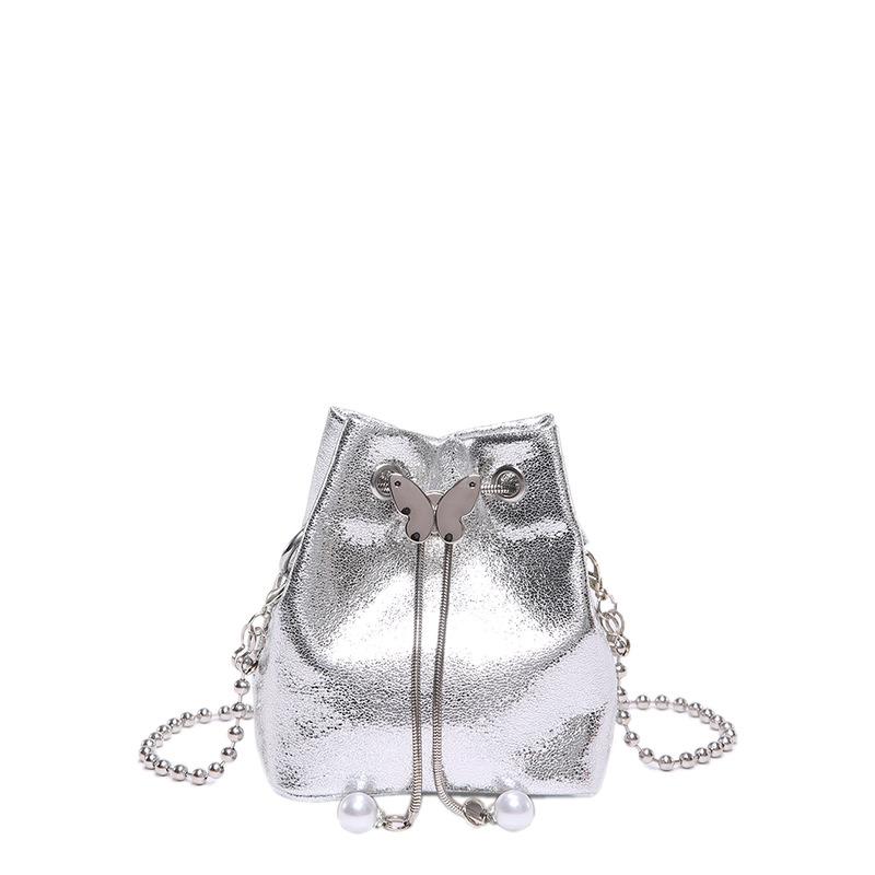 Сумки Нишевая Универсальная Сумка-Цепочка Женская 2025 Новая Корейская Версия Мода Яркая Звезда Океанский Стиль Сумка-Ведро Кроссбоди