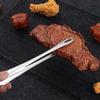 1pcs Stainless Steel Food Tongs Long Handle Non-slip Barbecue Tongs Steak Tongs Kitchen Cooking Tool Accessories BBQ Cooking Tongs