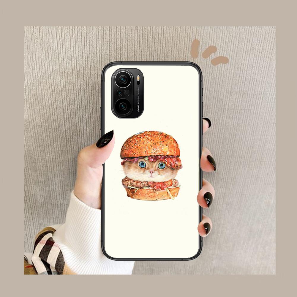Funny Cartoon Cat Phone Case For Xiaomi Redmi POCO F1 F2 F3 X3 Pro M3 9C 10T Lite NFC Black Cover Silicone Back Prett Mi 10 Ultr