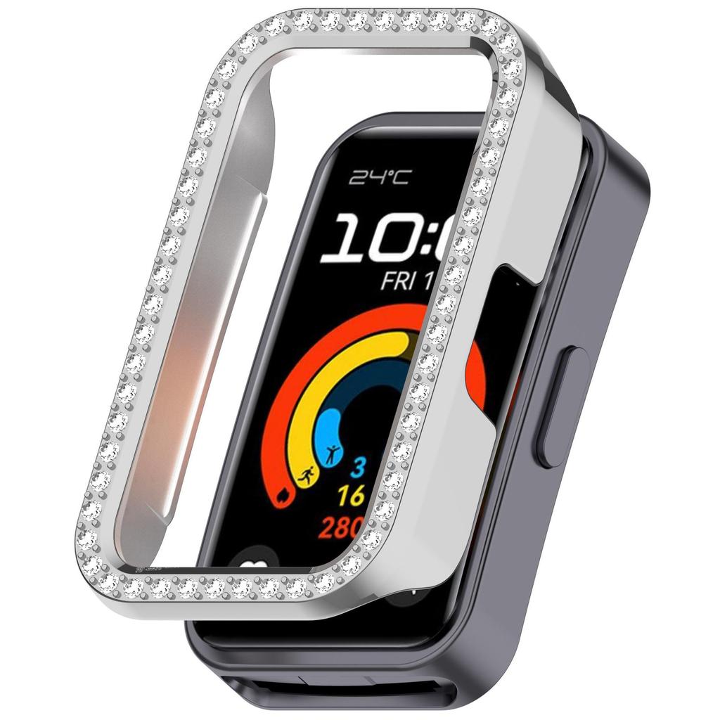 Блестящий полый защитный чехол для ремешка Huawei Watch 10 9 8, чехол с кристаллами и бриллиантами, жесткая крышка, защитный корпус для часов, полый бампер