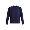 Unstoppable Fleece Crew Solid Color Round Neck Pullover Long Sleeve Sweatshirt Men Sweatshirt Navy-Blue 1381688-410