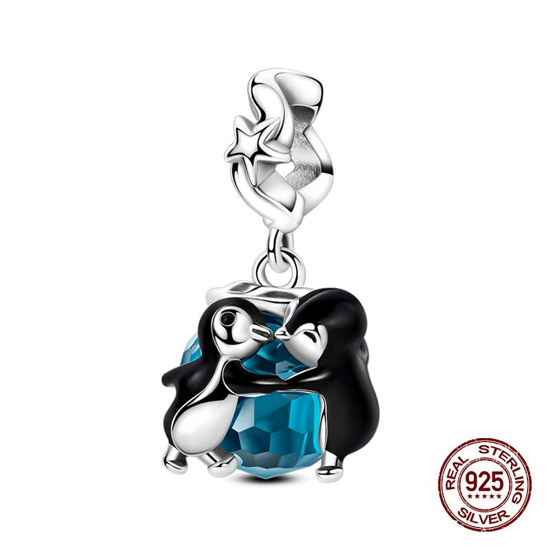 Summer Charms Copper Luminous Ocean Series Pendants Crab Whale Charms Beads Fit Original Bracelet Fine Diy Jewelry