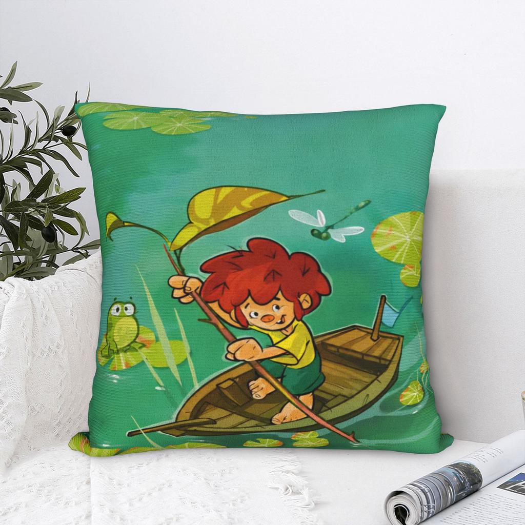 Pumuckls drinks beer? Printed Pillowcase Cushion Cover Throw Pillow Cover Soft and Sweet Bedroom Decorations Square Multi-Size