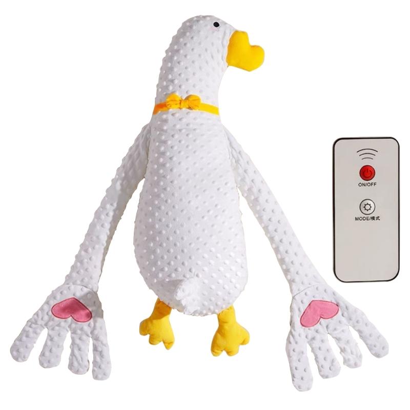 Automatic Big White Goose Baby Exhaust Pillow Soothes Beats Soothes Her Palm Baby Sleeps On Her Own