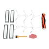 Accessories Kit for Dreame D9 L10 Pro Vacuum Cleaner Include 1 Main Brush 6 Side Brush 4 Filters 4