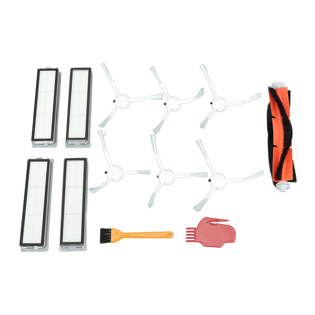 Accessories Kit for Dreame D9 L10 Pro Vacuum Cleaner Include 1 Main Brush 6 Side Brush 4 Filters 4