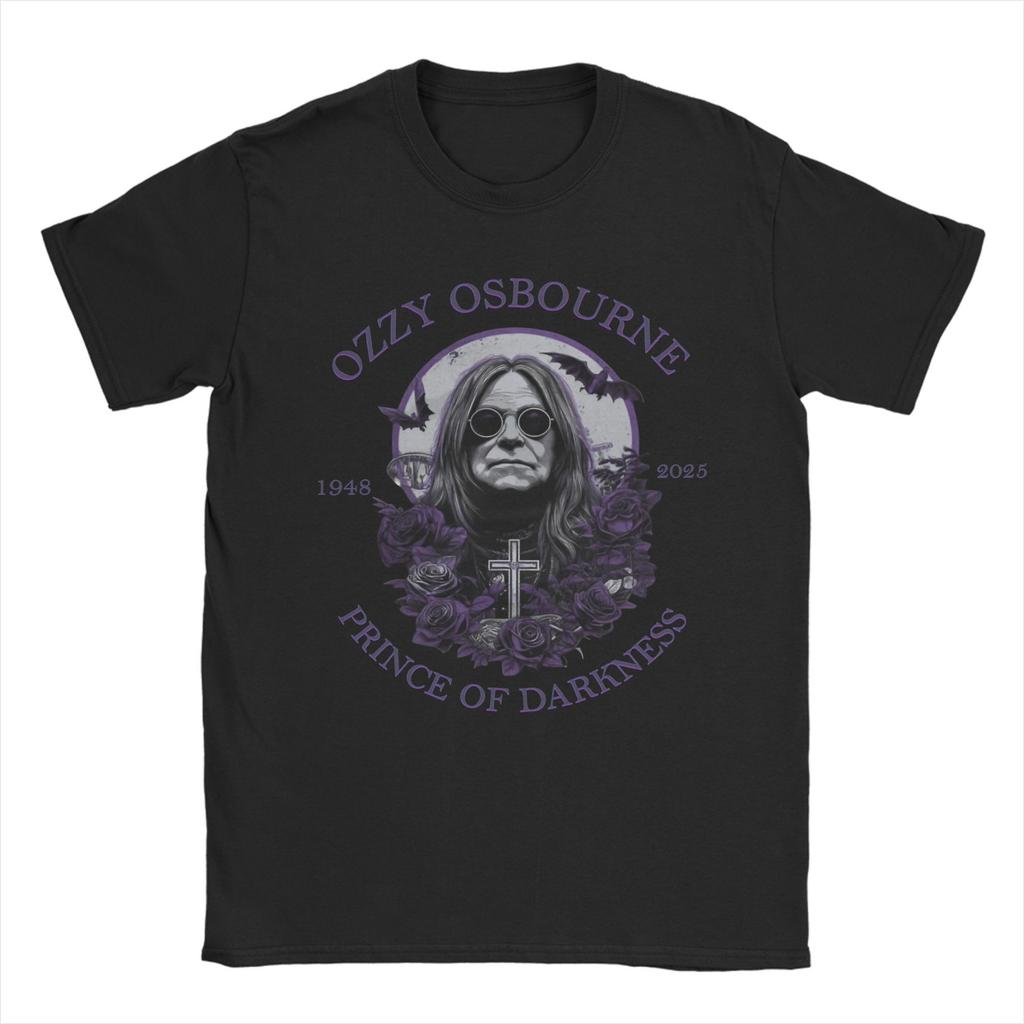 Ozzy Osbourne T-Shirt Men Vintage 100% Cotton Tees Round Neck Short Sleeve T Shirt New Arrival Tops