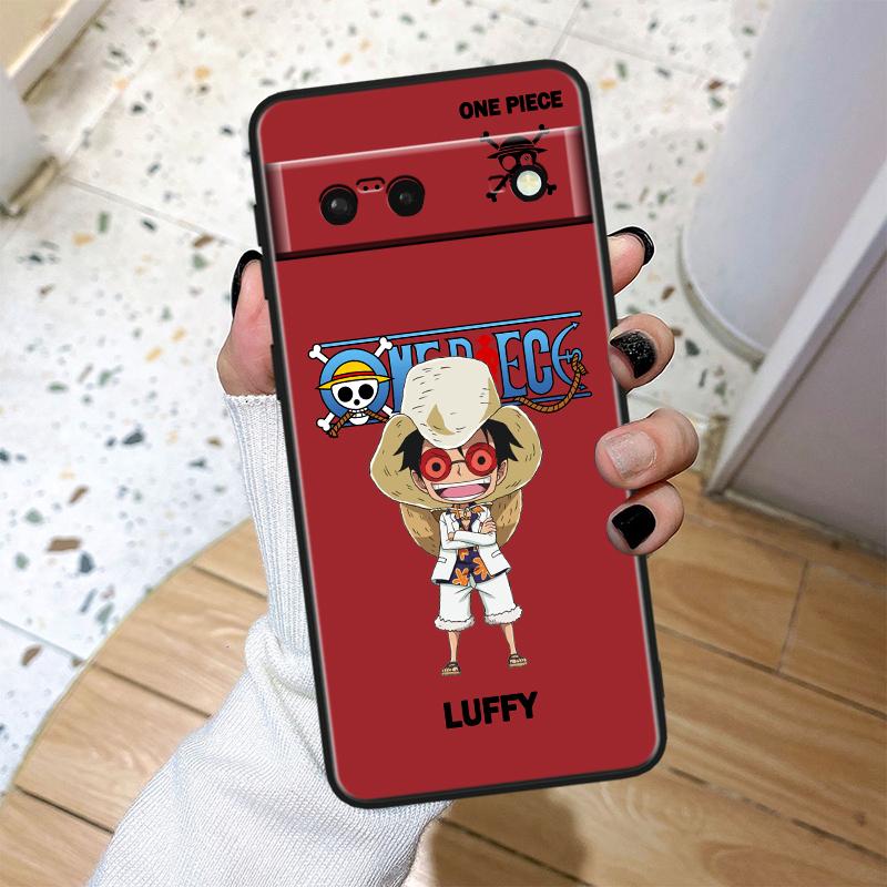 Цельный противоударный чехол Luffys для Google Pixel 8 7A 6A 5A 5 4 4A XL Pro 5G, черный чехол для телефона, мягкий чехол для телефона Fundas Capa
