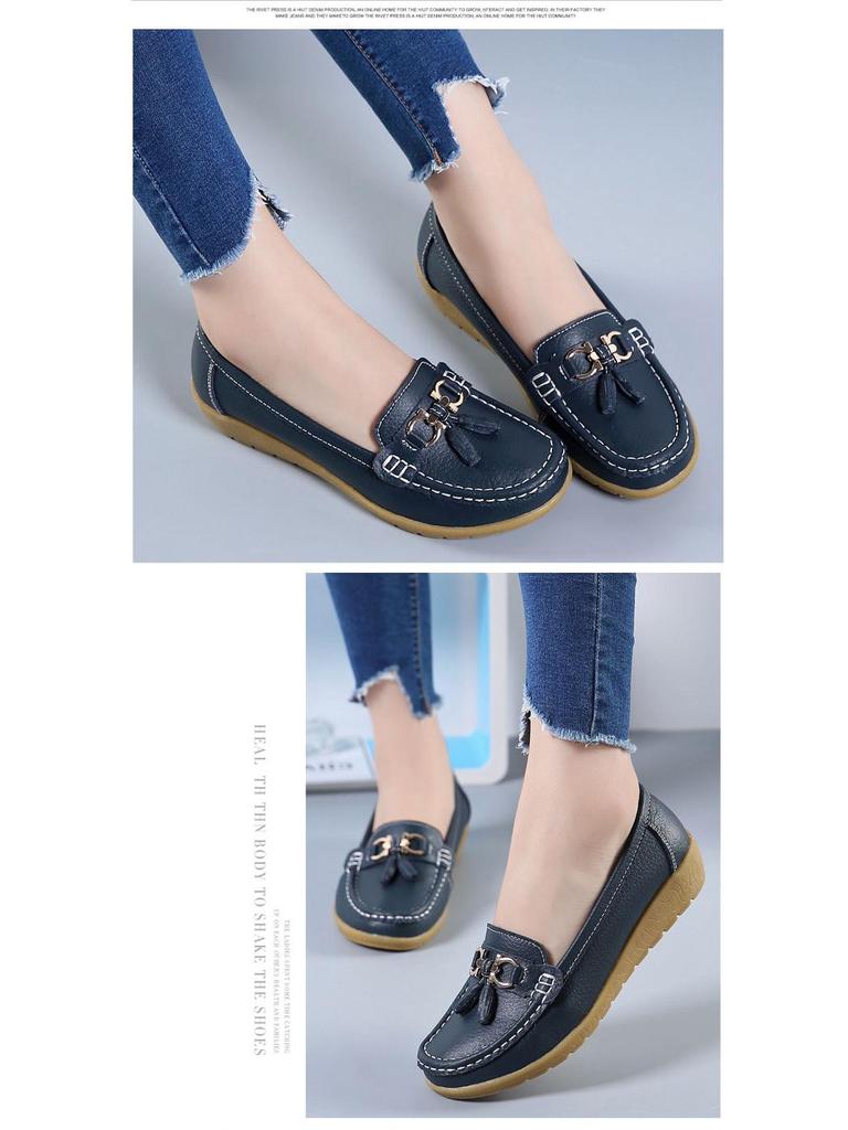 Женские лоферы большого размера: Удобная весенне-осенняя обувь для мам и беременных, размеры 35-44.