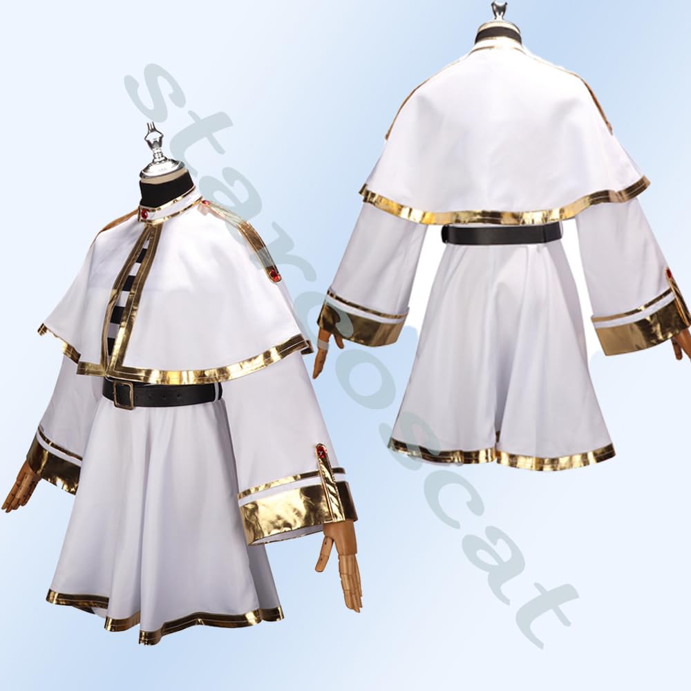 Freelen Funeral Cosplay Парик Включен Freelen Карнавальный Костюм для Взрослых Freelen Косплей Костюм Повседневная Одежда Милая Одежда Эльф Хэллоуин Косплей