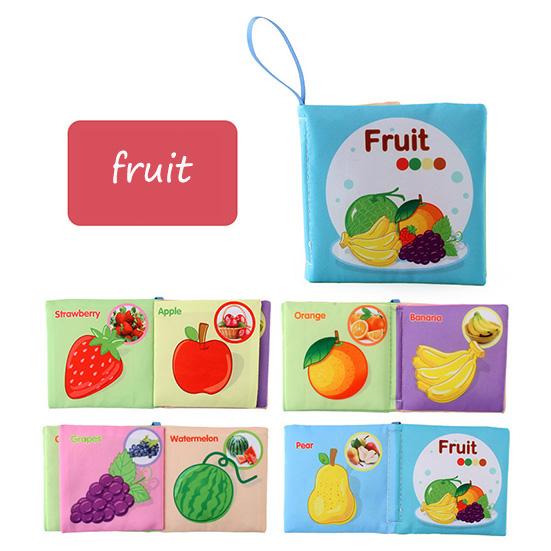 Детская тканевая книга, книга для раннего образования, английская тканевая книга, хвосты животных, познавательные игрушки для раннего образования