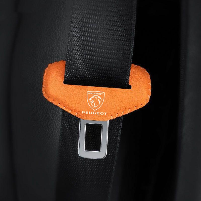 2pcs Car Seat Belt Clip Buckle Safety Cover Protector For Peugeot 2008 3008 307 308 206 207 208 407 508 5008 106 107 205 4008 ed1