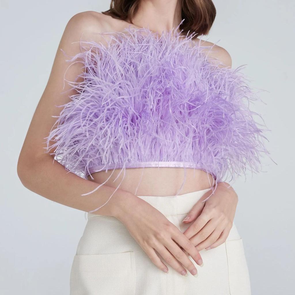 Feather1/5/10Meters Colorful Ostrich Feathers Trims for Crafts Christmas Dress Sewing Natural 6-8cm Ostrich Plumes Decor Accessories