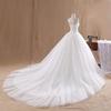 Court Train Wedding Dress Cheap Celebrity Strapless Vintage Tulle Bridal Ball Gown Organza Lace Bridal Dresses