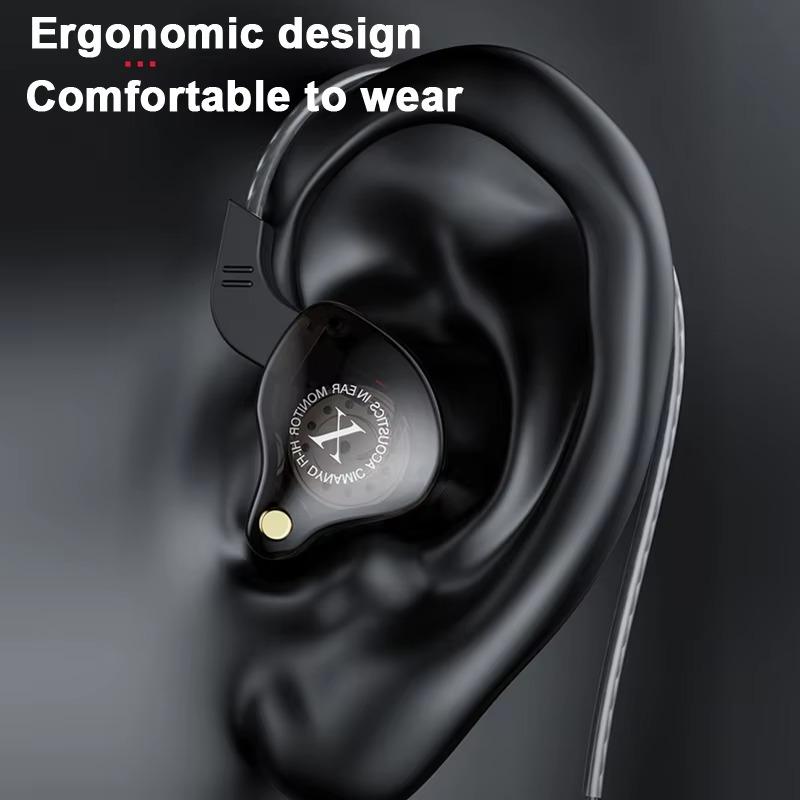 X2 3,5 мм внутриканальные наушники проводные наушники HIFI стерео звук бас спортивные наушники сабвуфер игровые гарнитуры