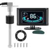 AD 100-500MM Fuel Level Float Sensor 0-190ohm 2IN1 Gauge Digital  Fuel Level Gauge Voltmeter with Alarm LCD Meter for Car Truck