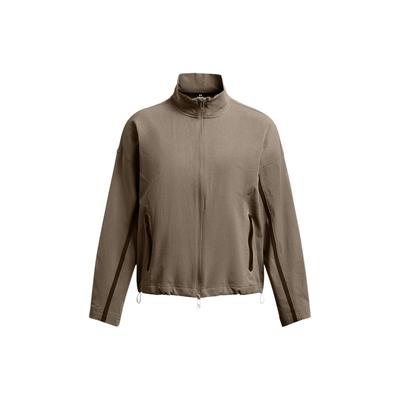 UA Unstoppable Logo Color Block Повседневная удобная дышащая куртка Женские куртки Серо-коричневый 1385895-200