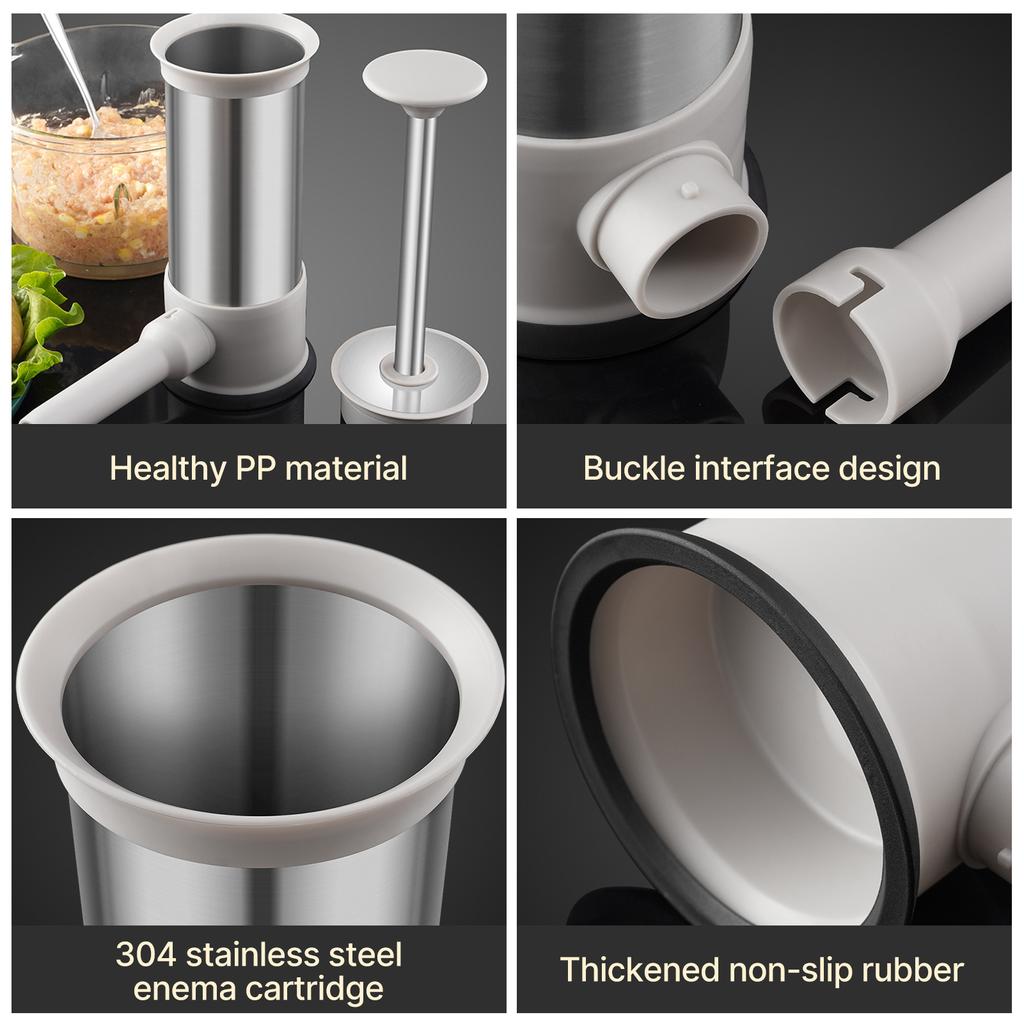 3.3Lbs колбасный шприц из нержавеющей стали вертикальный мясной наполнитель без источника питания ручной пресс самодельный