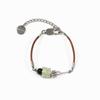 KIMZISU Stone Combi Bracelet - Barrel Loop _ BROWN