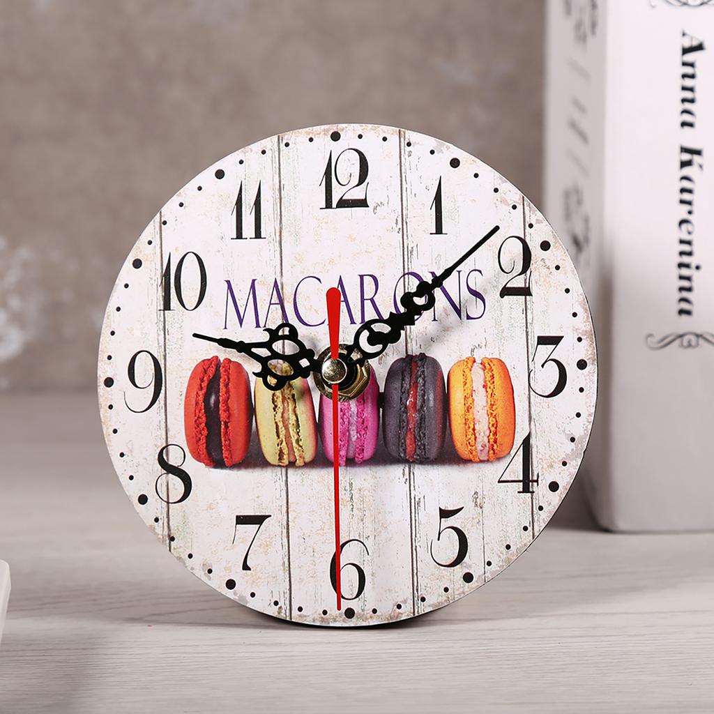 1Pc Artistic Creative European Style Round Antique MDF Home Office Wall Clock Decoration New