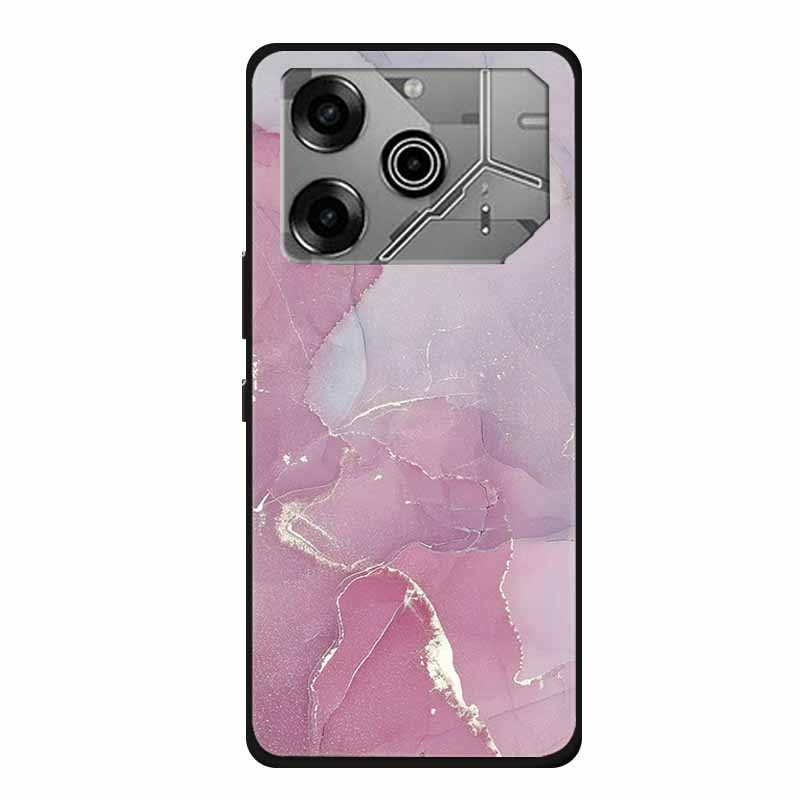 Чехол для Tecno Pova 6 Pro Мраморный ТПУ Силикон Мягкая Задняя Крышка Чехлы для Телефона для Tecno Pova6Pro 5G LI9 Защитный Покрашенный Микой Coque
