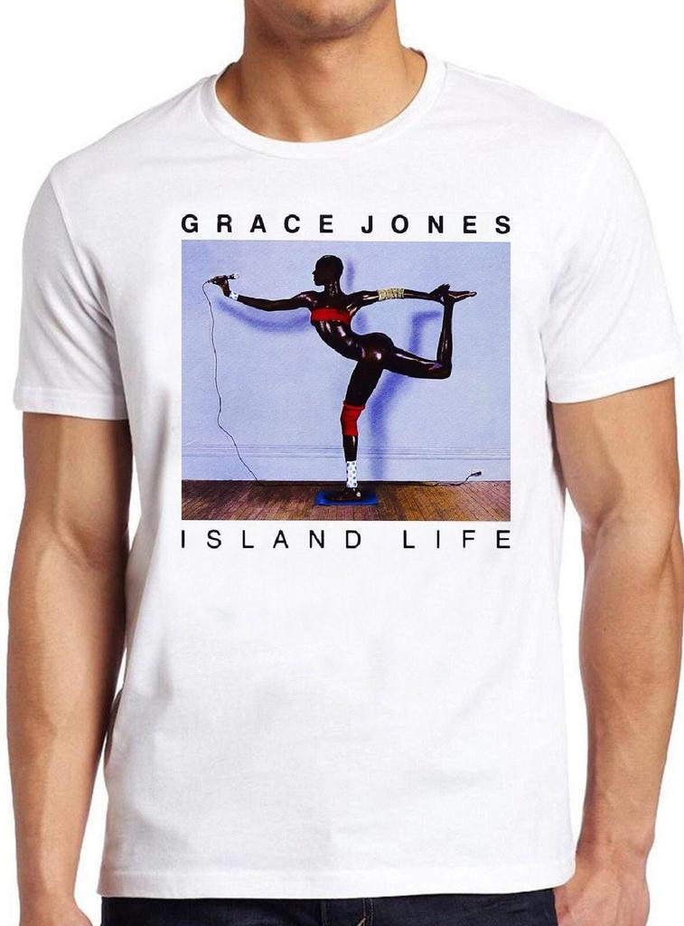 Grace Jones T Shirt B1289 Island Life Model Singer Retro Cool Top Tee
