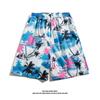 Ice Silk Cool Hawaiian Beach Shorts Men'S Summer Thin Design Japanese Retro American Trendy Brand Casual Five Quarter Pants