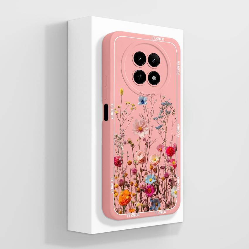 Чехол для Oppo Realme 12 13 14 P1 P2 Pro 14T 12X Сумки для телефона Милые узоры с медвежьими лапками Жидкий силикон Улучшенный пыленепроницаемый защитный чехол для корпуса Oppo