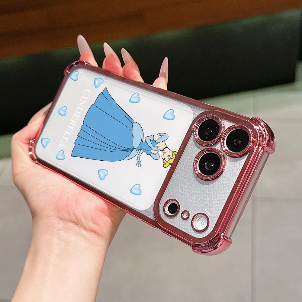 Beautiful Disney Princess Phone Case for Samsung Galaxy S26 S25 S24 S23 S22 S21 S20 FE Ultra Plus 5G Anti-drop Transparent Cover